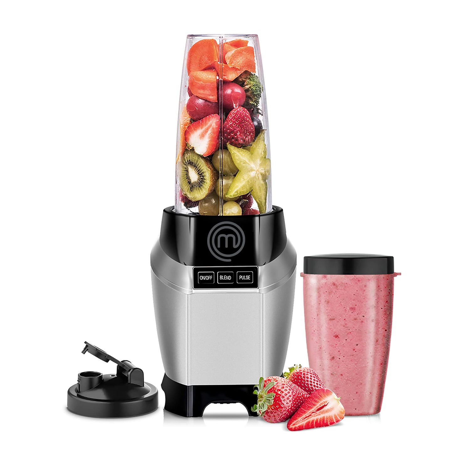 Procesador de Alimentos y Licuadora Nutri-Blender MasterChef Acero Inoxidable Alta Calidad Potente Motor 1000W Capacidad 700 ml Mezclas Eficientes