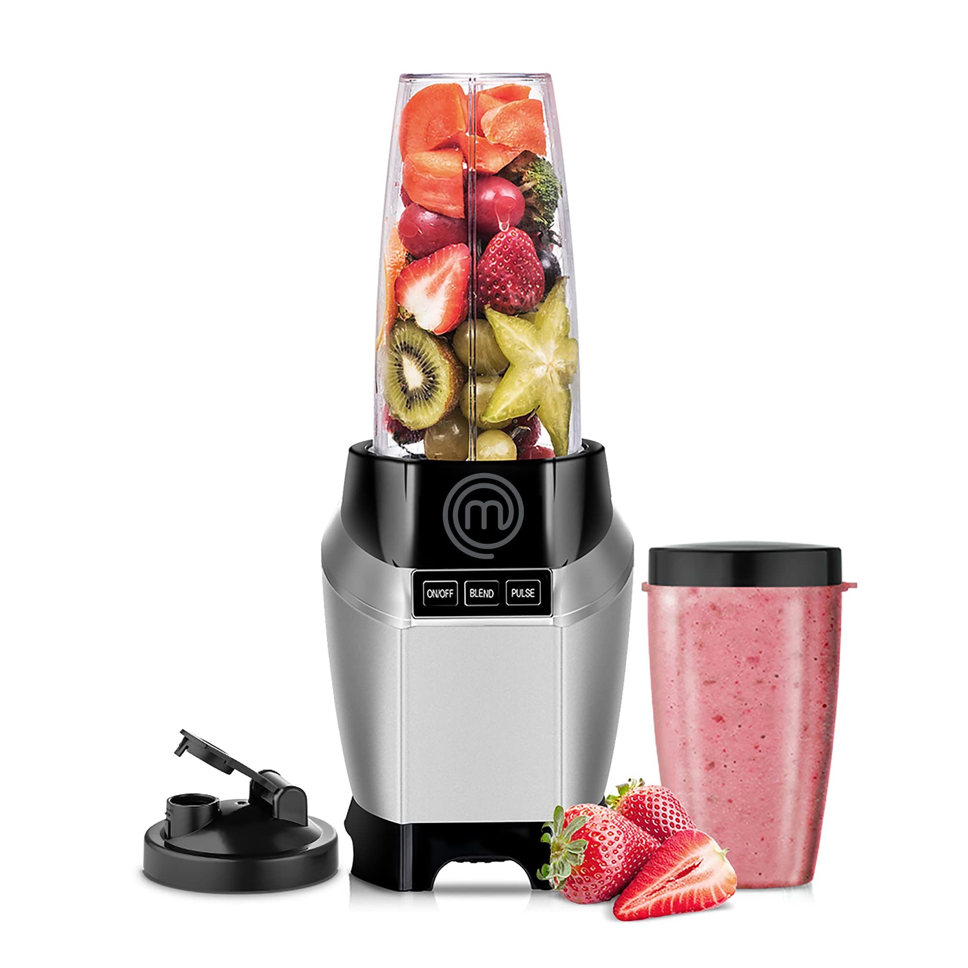 Procesador de Alimentos y Licuadora Nutri-Blender MasterChef Acero Inoxidable Alta Calidad Potente Motor 1000W Capacidad 700 ml Mezclas Eficientes