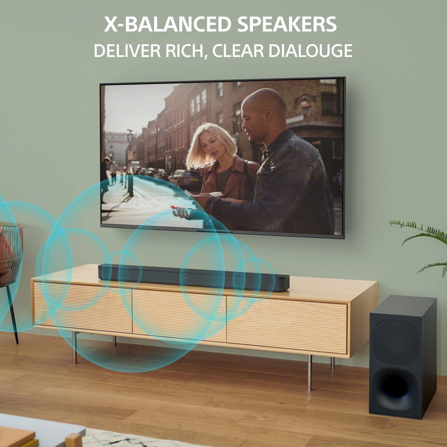 Sony Barra de Sonido de 2.1 Canales con Potente Subwoofer Inalámbrico I HT-S400