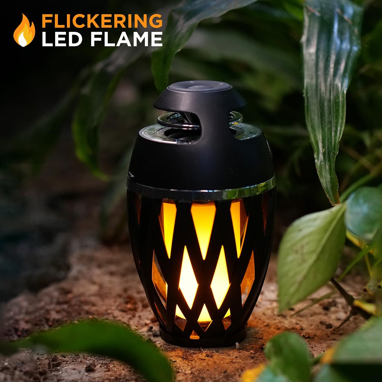 Limitless Innovations TikiTunes Altavoz portátil Bluetooth 5.0 para Interiores y Exteriores, con Efecto de iluminación atmosférica, 5 W, Audio USB, batería de 2000 mAh para iPhone/iPad/Android