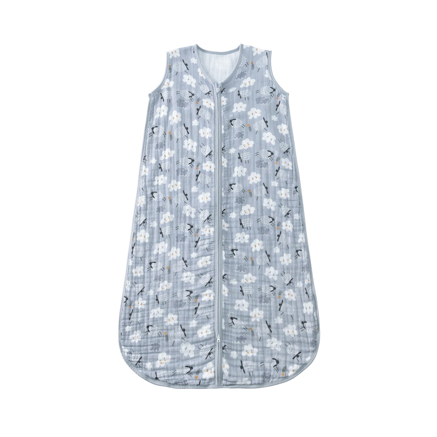 TADO MUSLIN - Saco de dormir para bebé de 2 a 4 T, manta portátil para bebé, 100% algodón orgánico, 0.5 TOG, sacos de dormir para niños pequeños, cierre de 2 vías, suave, 4 capas, 2T, 3T, 4T, ovejas