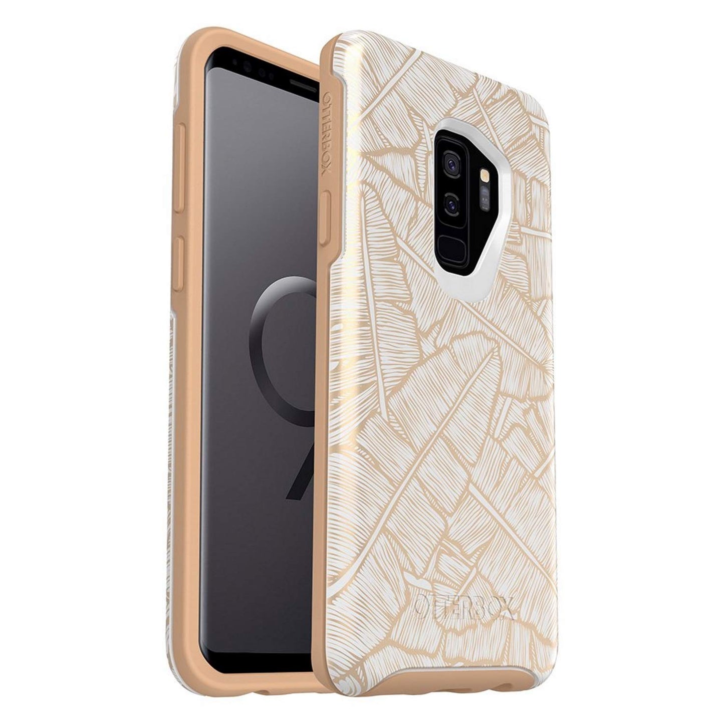 OtterBox Symmetry Series - Carcasa para Samsung Galaxy S9+ Plus (sólo envase), visualización de proyección (pantalla de bronceado/bronceado tostado)