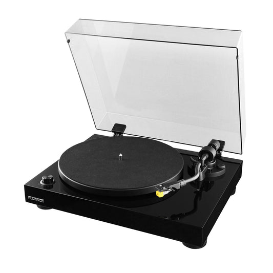 Tocadiscos de Vinilo Fluance RT80 Alta Fidelidad Piano Black con Cartucho Audio Technica AT91