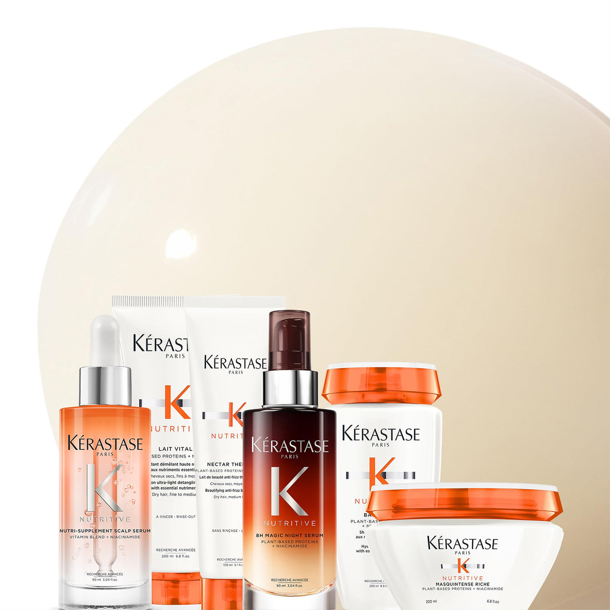 KÉRASTASE Lait Vital | Acondicionador de Nutrición Profunda para Cabello Ligeramente Seco | Nutre y Revitaliza el Cabello | Con Proteínas de origen vegetal, Niacinamida y Glicerina | 200ml