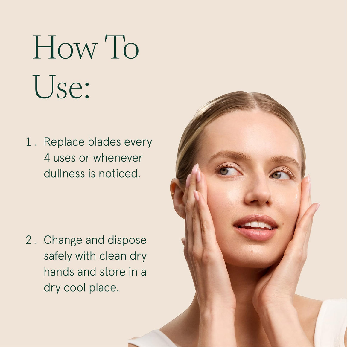 Barefaced Maquinilla de afeitar facial de acero inoxidable para mujer. Elimina la pelusa y la piel muerta, mejora la absorción de los productos para el cuidado de la piel, ilumina la piel y suaviza la