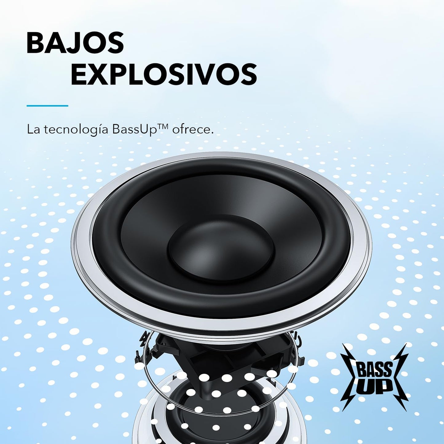 Soundcore by Anker Mini 3 Bocinas Portátiles Bluetooth con BassUp y PartyCast, USB-C, Impermeable IPX7, Ecualizador Personalizable