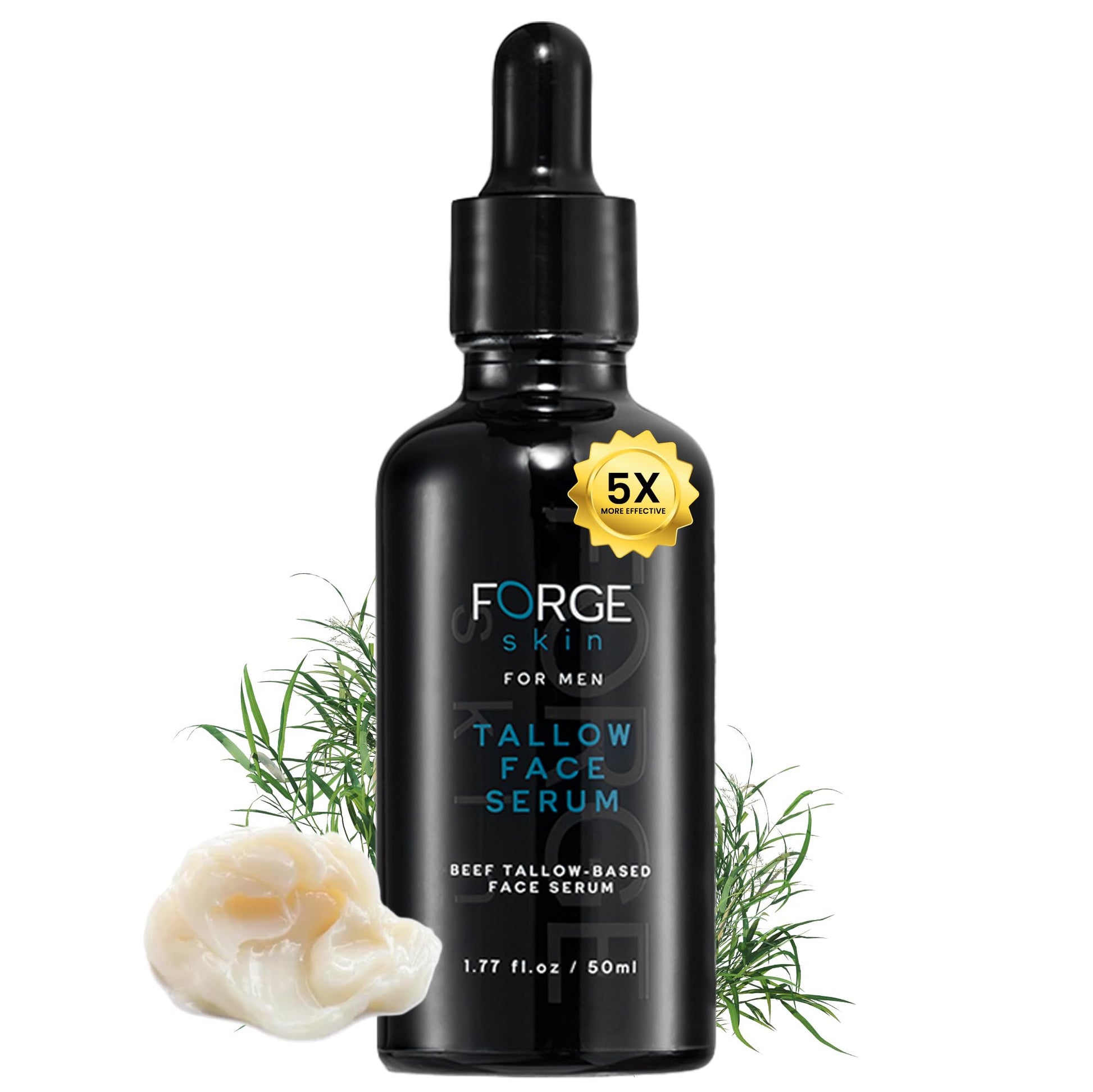 Suero de noche antiarrugas Forge Men 50 ml Ingredientes esenciales: sebo de res, vitamina C, antienvejecimiento, hidratación profunda, refuerzo de colágeno, reducción de líneas finas para todo tipo