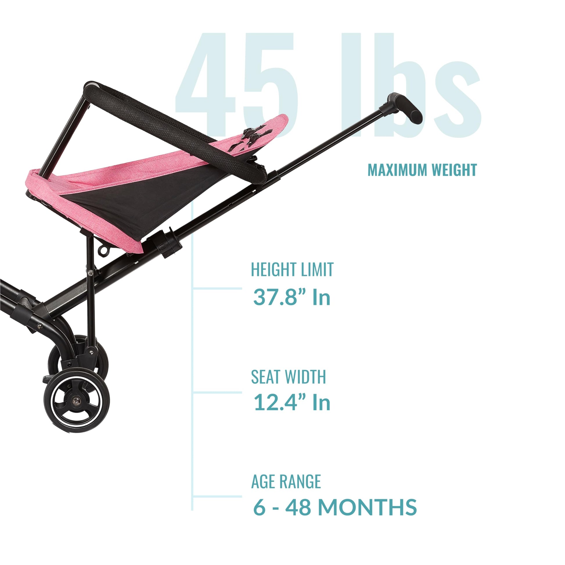 Cochecito y Silla de Paseo Dream On Me Rosa Universal Coast