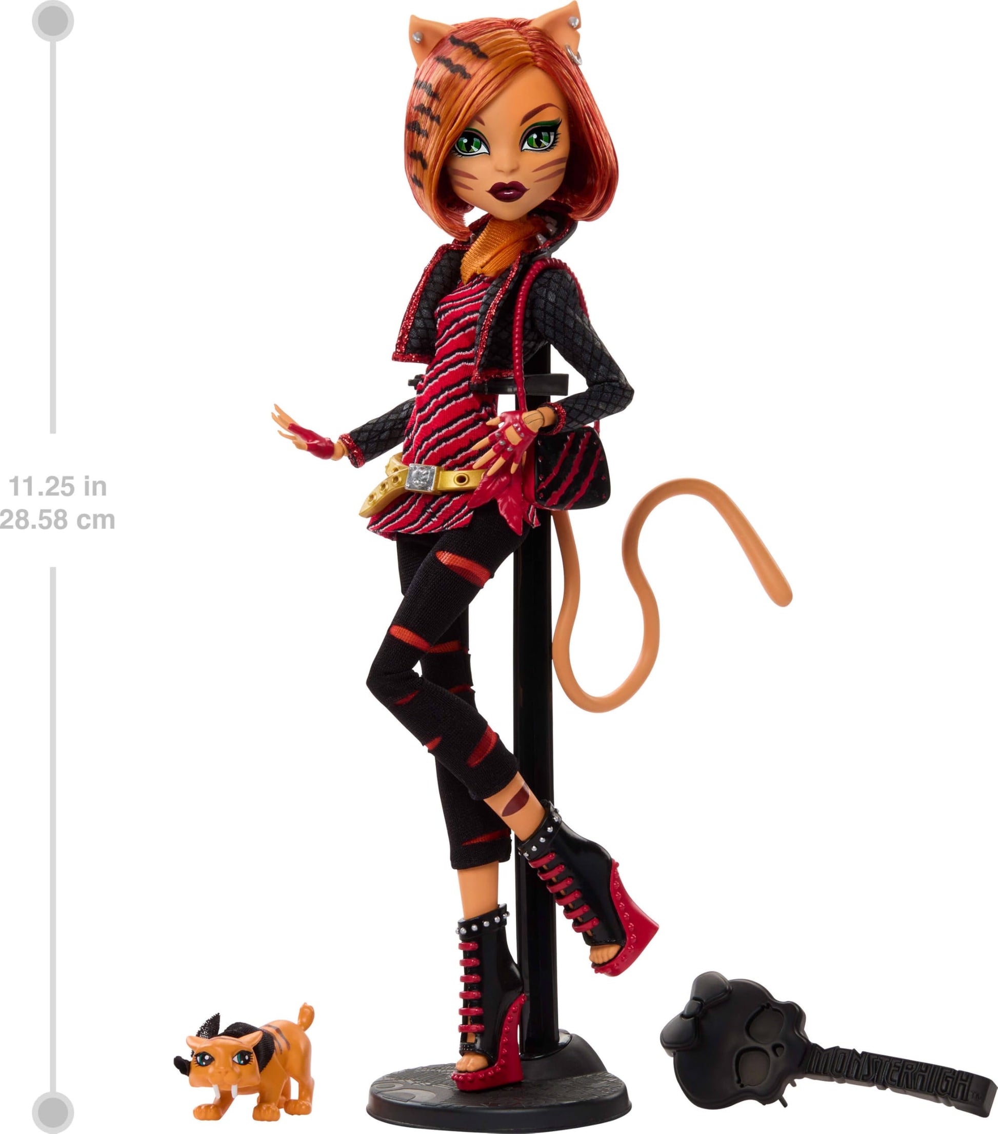 Muñeca Monster High Boo-riginal Creeproduction Toralei Reproducción Coleccionable con Soporte y Diario