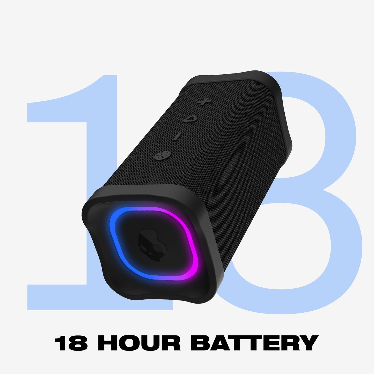 Lifeworks Altavoz Bluetooth inalámbrico Skullcandy Terrain XL 2, Resistente al Agua IPX7, batería de 18 Horas, multienlace, Luces LED, Ligero y portátil.