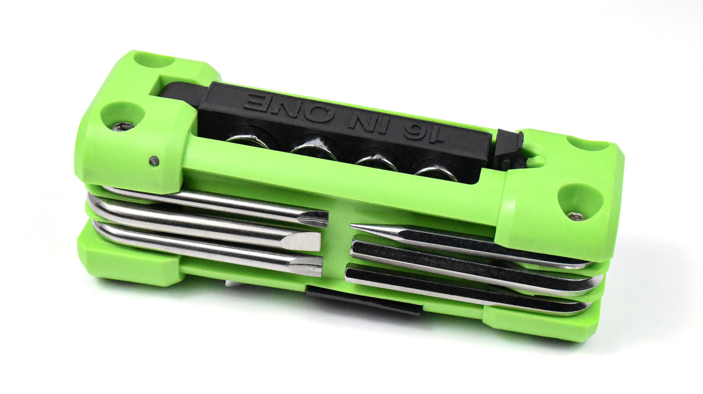 Juego de Herramientas Multiherramientas TXDIWWZ Acero Inoxidable para Bicicleta 16 en 1