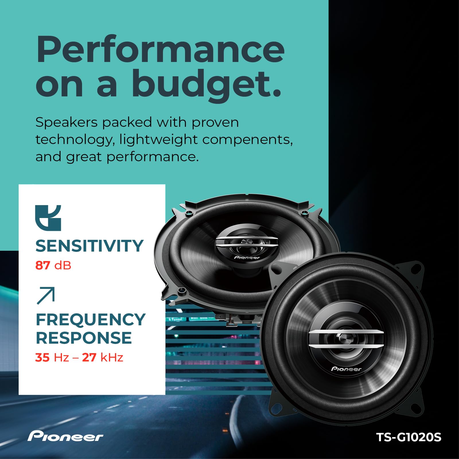 Pioneer Car 4" 2 Way 200w