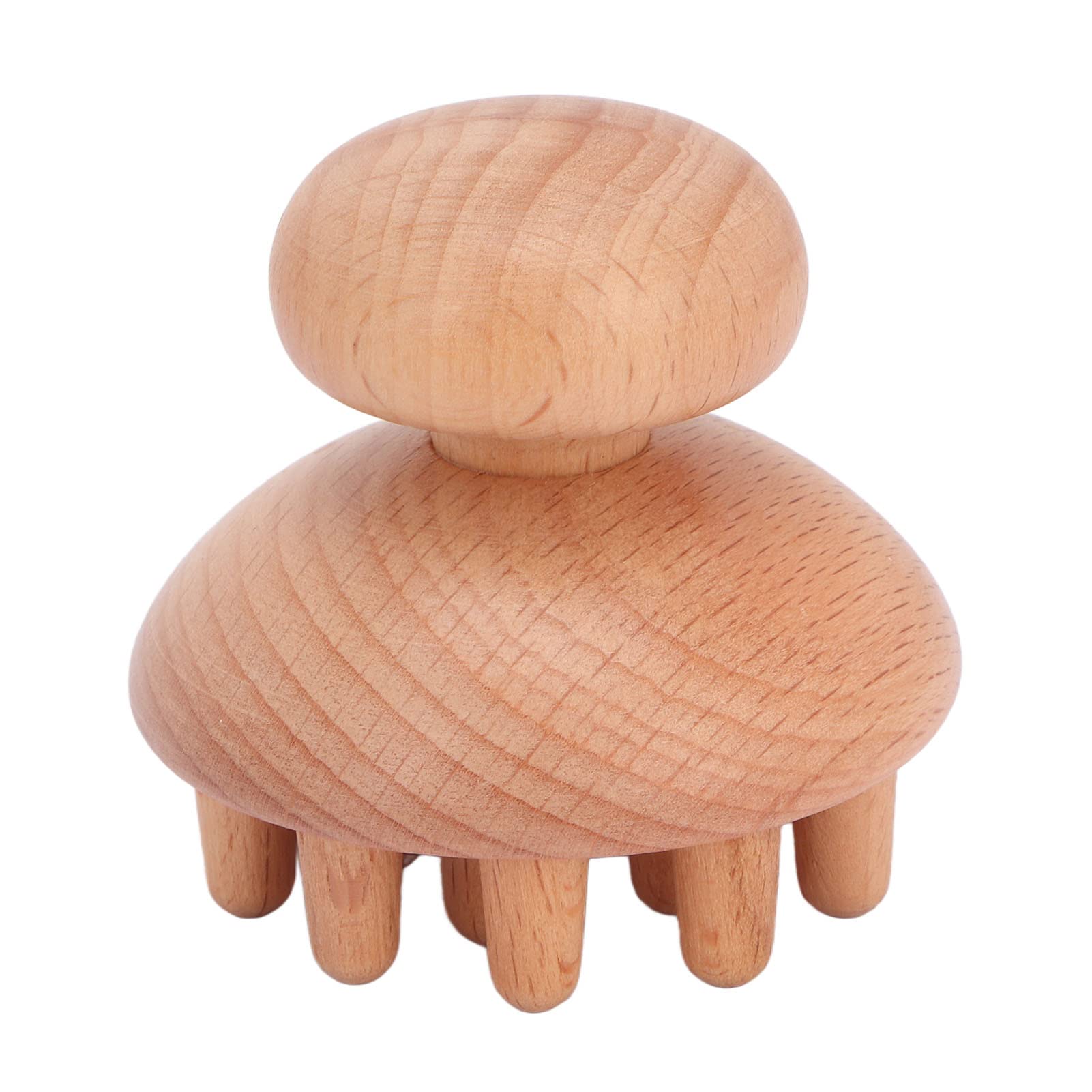 Masajeador de Madera Forma de Hongo Alivio Anticelulítico Tensión Muscular