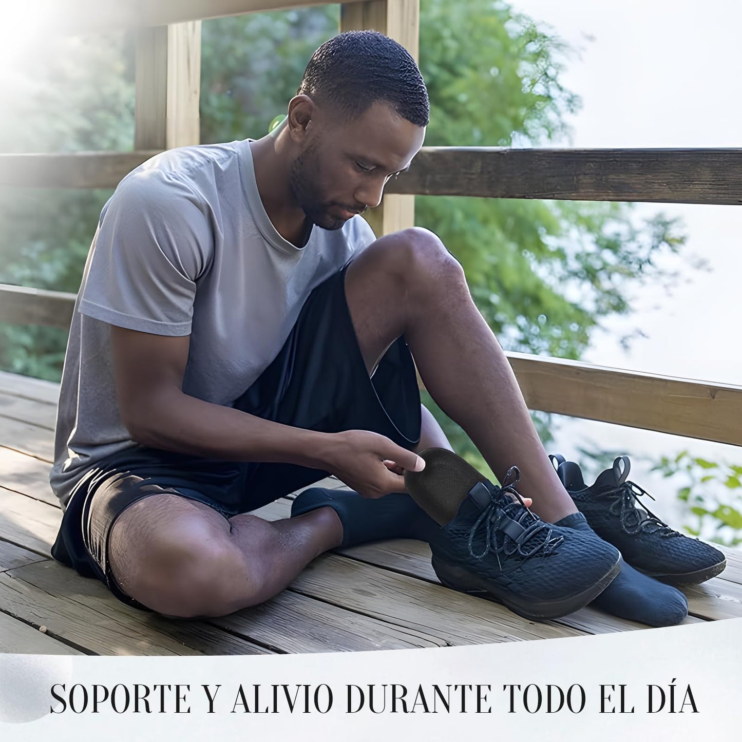 Plantillas Ortopédicas Para Fascitis Plantar, Confort, Anti Fatiga, Negro, Para Hombre y Mujer