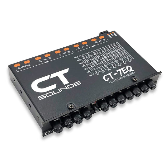 CT Sounds CT-7EQ - Ecualizador de audio paramétrico para coche de 7 bandas 1/2 DIN