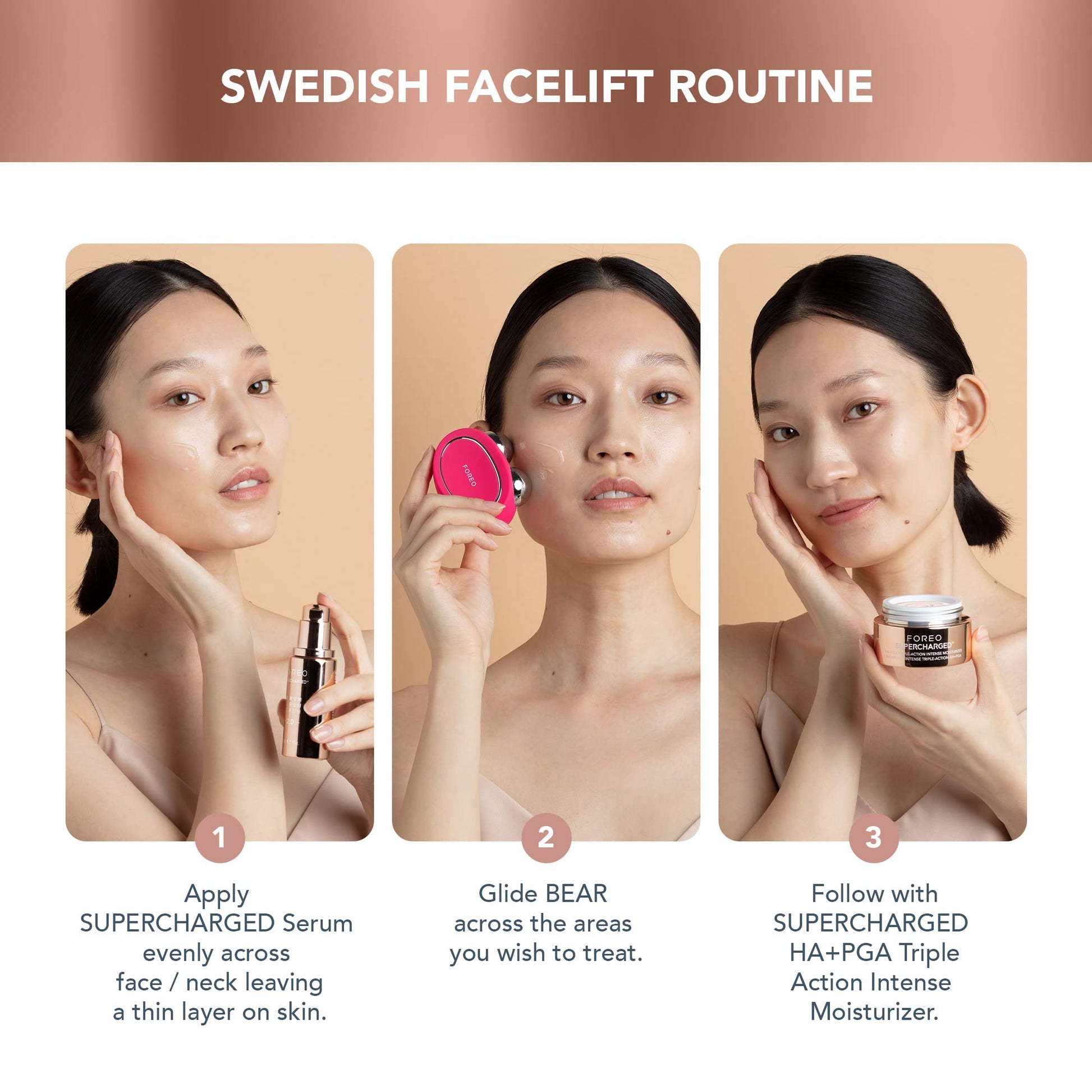 FOREO SUPERCHARGED SERUM SERUM SERUM 2.0 - Microcurrent Conductive Gel - Hyaluronic Acid & Squalane - Rejuvenating & Hydration - Vegan & Cruelty-free - All Skin Types - 1 fl.oz
