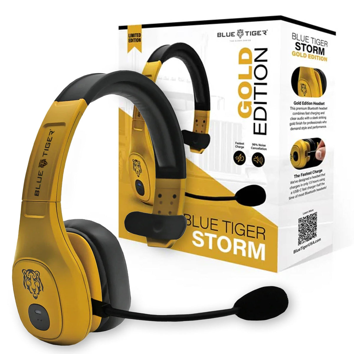 Auriculares Inalámbricos Blue Tiger Dorados con Bluetooth
