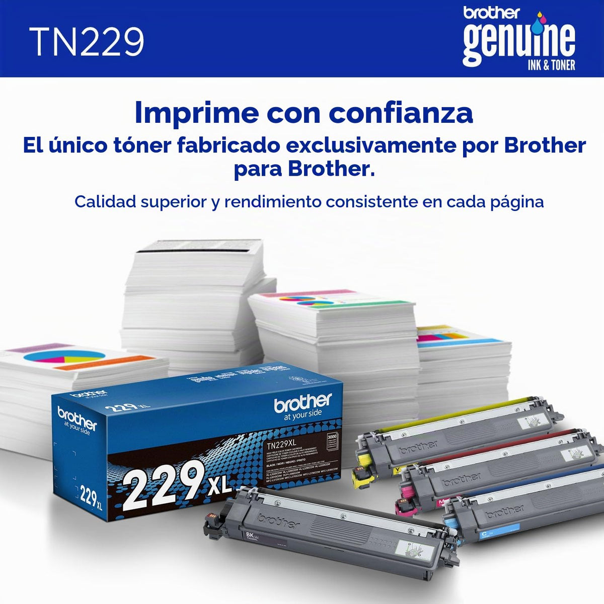 Cartucho de Tóner Brother Negro Rendimiento Estándar para Impresora
