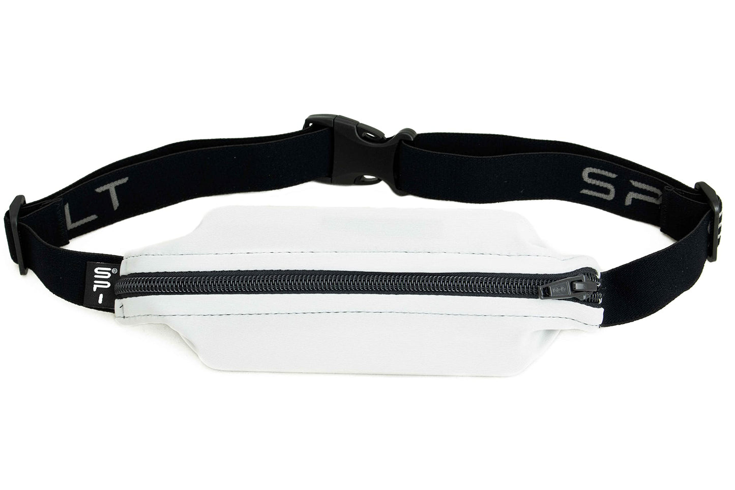 Cinturón de Bolsillo SPIbelt Negro Expandible y Ajustable para Correr para Mujer y Hombre