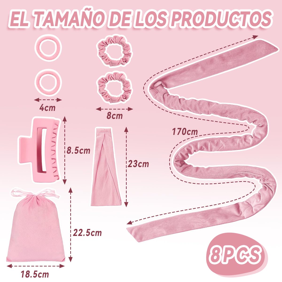 ZIMRAHYG Rizadores De Cabello Sin Calor Rizos