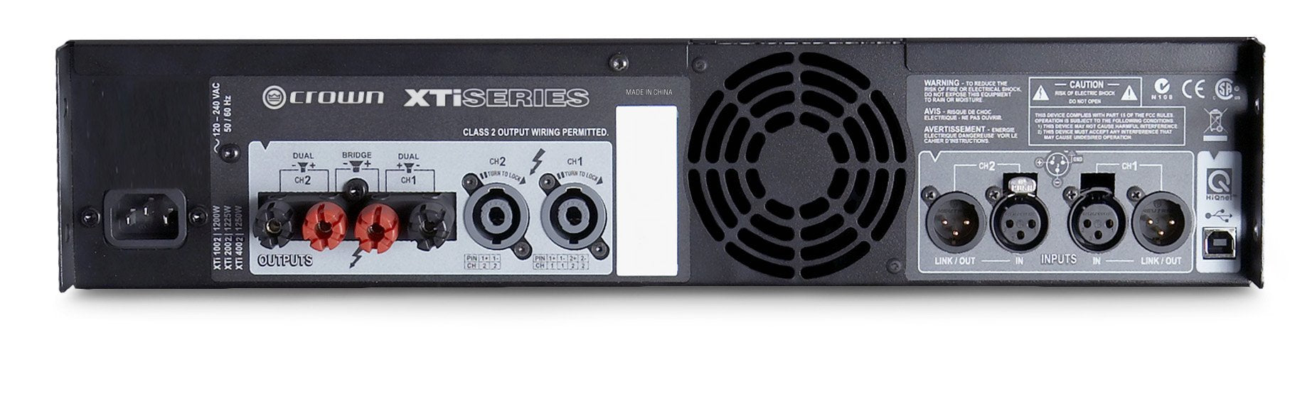 Crown XTi2002 amplificador de potencia de dos canales, 800 vatios a 4Ω