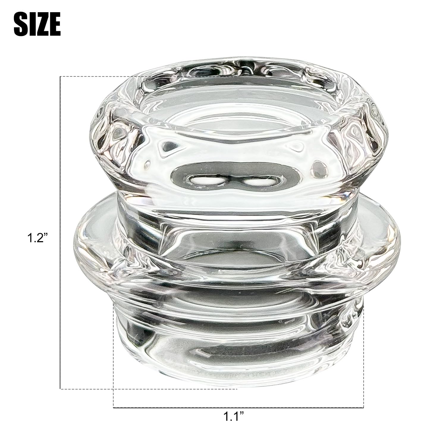 Perilla de Vidrio de Borosilicato APOXCON Adaptable para Percoladores de Café Eléctricos o de Camping