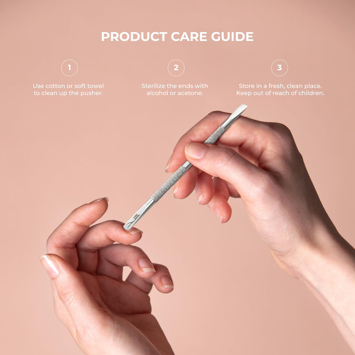 Professional Stainless Steel Duluxe Cuticle Pusher S-505 by Nghia