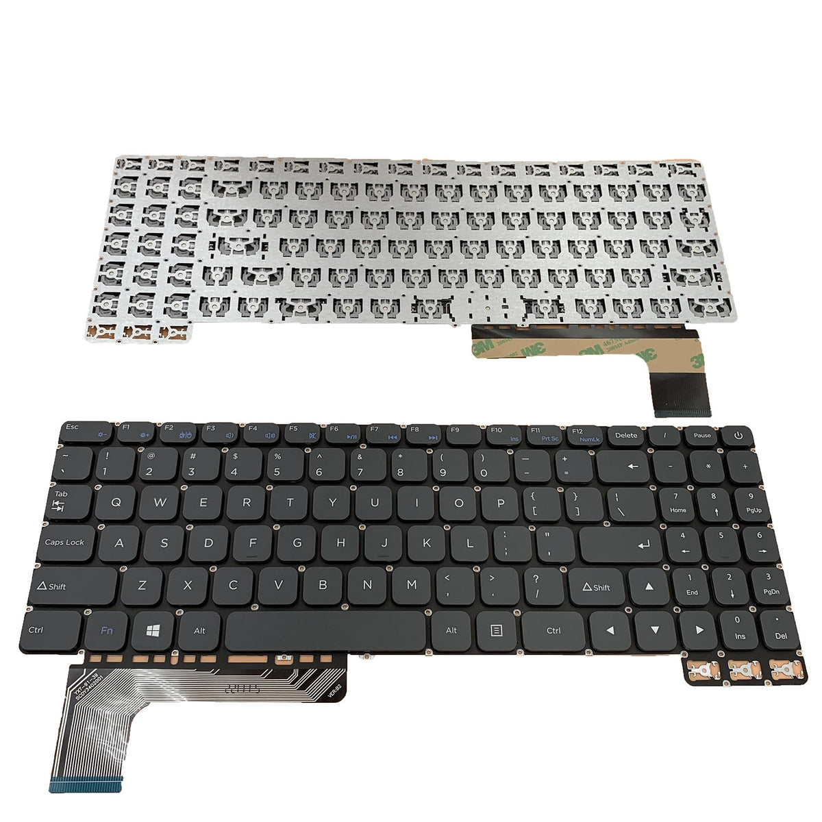 Teclado de Repuesto Siakoocty Gris para Portátil USA