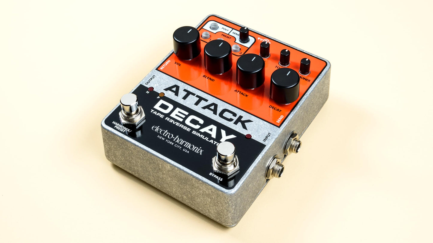 Pedal Simulador Inverso Electro-Harmonix Attack Decay Tape