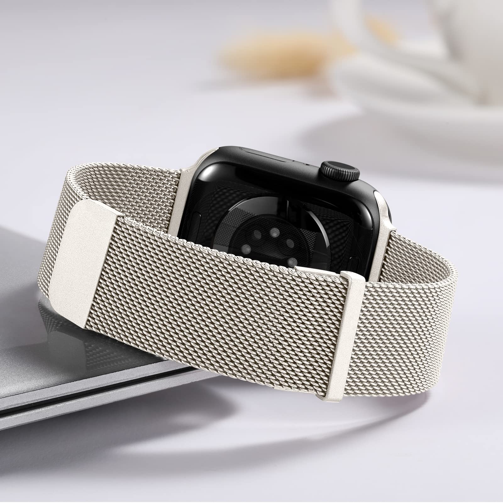 GEAK Compatible con Correa Apple Watch Correa 38mm 40mm 41mm 42mm 44mm 45mm 49mm, Clásica Correa de Metal de Acero Inoxidable Compatible con iWatch Series 9 8 7 6 5 4 3 2 1/SE Ultra 2