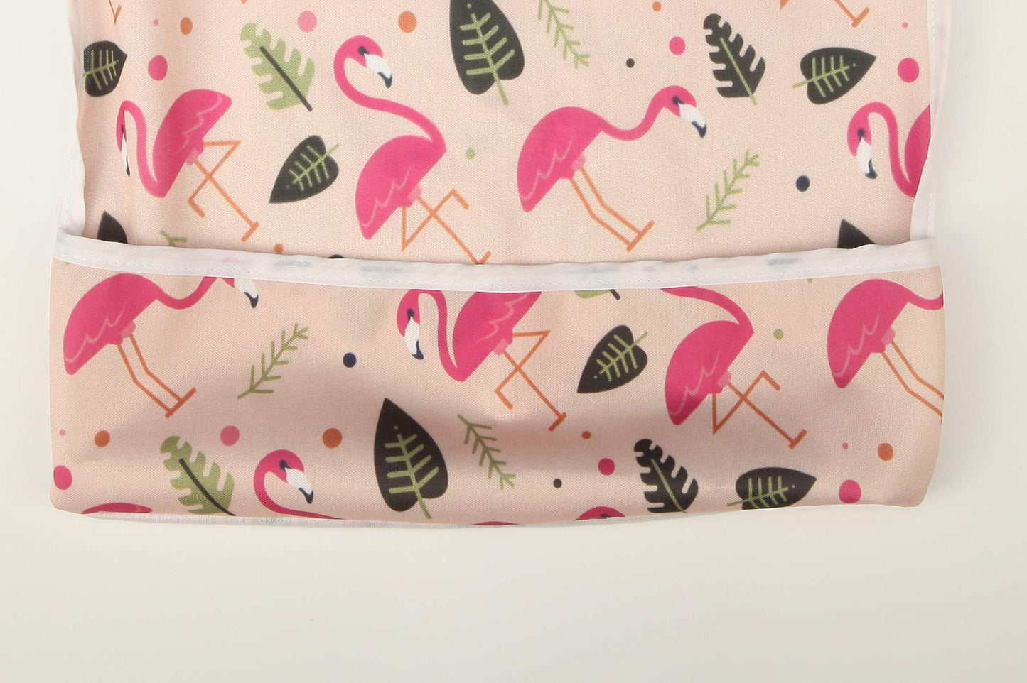 Baby Bib Long Sleeved Shirt with Pocket 1-3 Years Old Toddler Kids (Animal Forest)
