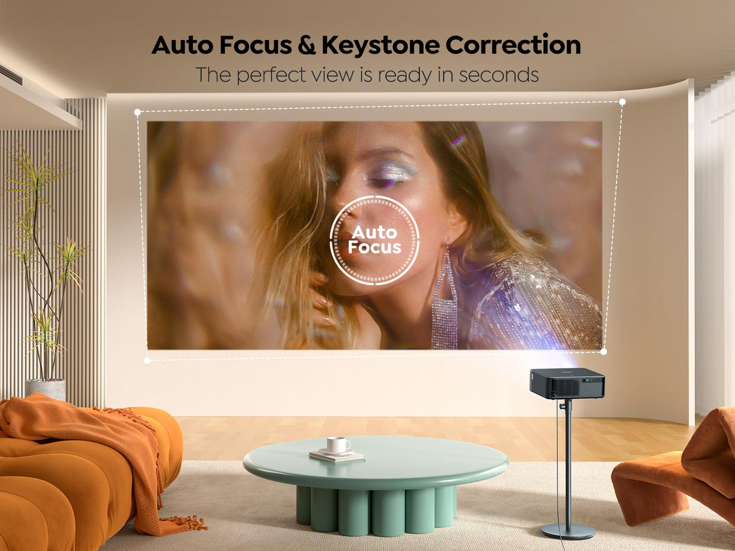 YABER K2s Pro 4K WiFi 6 Proyector con Google TV, JBL Sound, Dolby Audio, Auto Focus, Native 1080P, Compatible con Netflix
