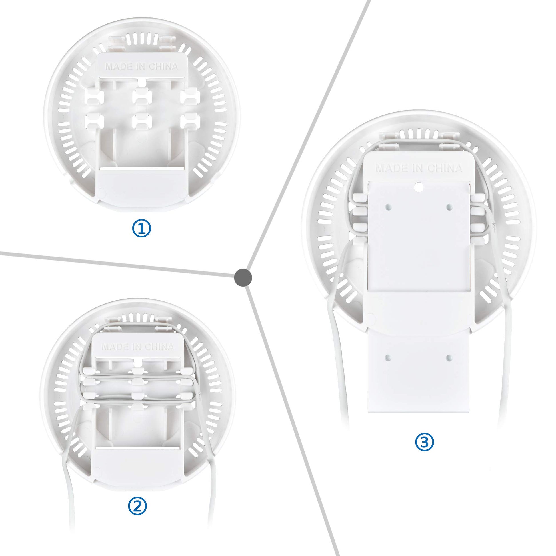 PETIMETI Soporte de Pared para Sistema WiFi de Malla TP-Link Deco X20, Deco X60 (Paquete de 3)