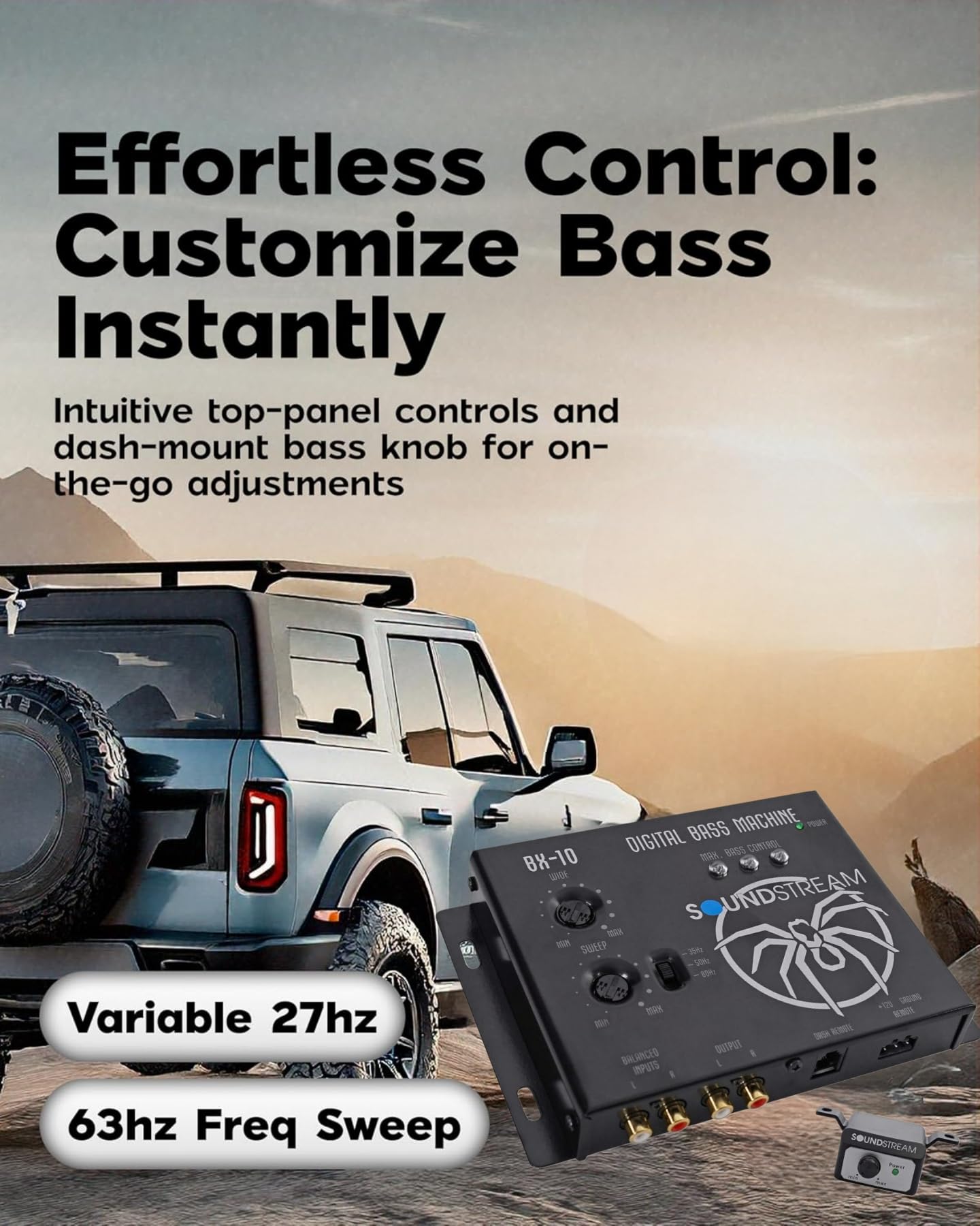 Soundstream BX-10 Digital Bass Reconstruction Processor with Remote