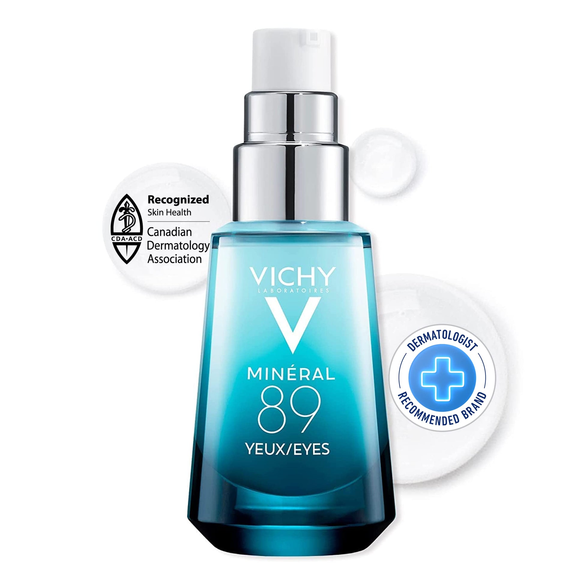 Vichy Ha epidermic filler: serum anti arrugas de acido hialuronico + Minéral 89 Contorno de Ojos - Gel con Ácido hialurónico y Cafeína pura, alisa, hidrata e ilumina