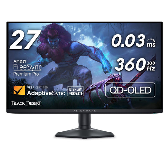 Monitor Alienware AW2725DF OLED Negro 26.7 Pulgadas WQHD 360Hz AMD FreeSync Premium Pro para Juegos