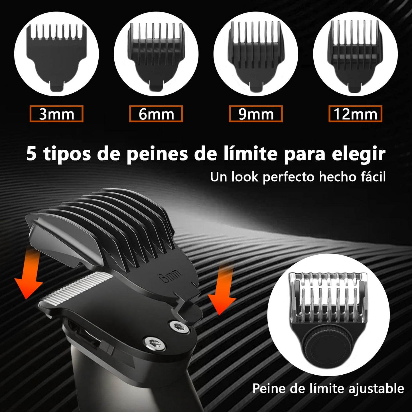 ZVXCABV 16 en 1 Kit de Rasurado para Hombre,Afeitadora Electrica,Barbero Eléctrico con Cabezal de Succión Magnético,Carga Rápida USB y Base,Máquina para Cortar Cabello de Barba/Nariz/Pelo/Cara/Cuerpo