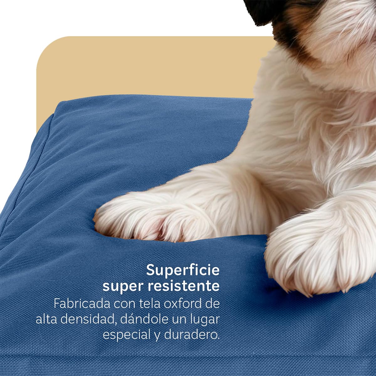 Cama Antiestrés de Foam ESQUIMAL Azul Lavable para Mascota
