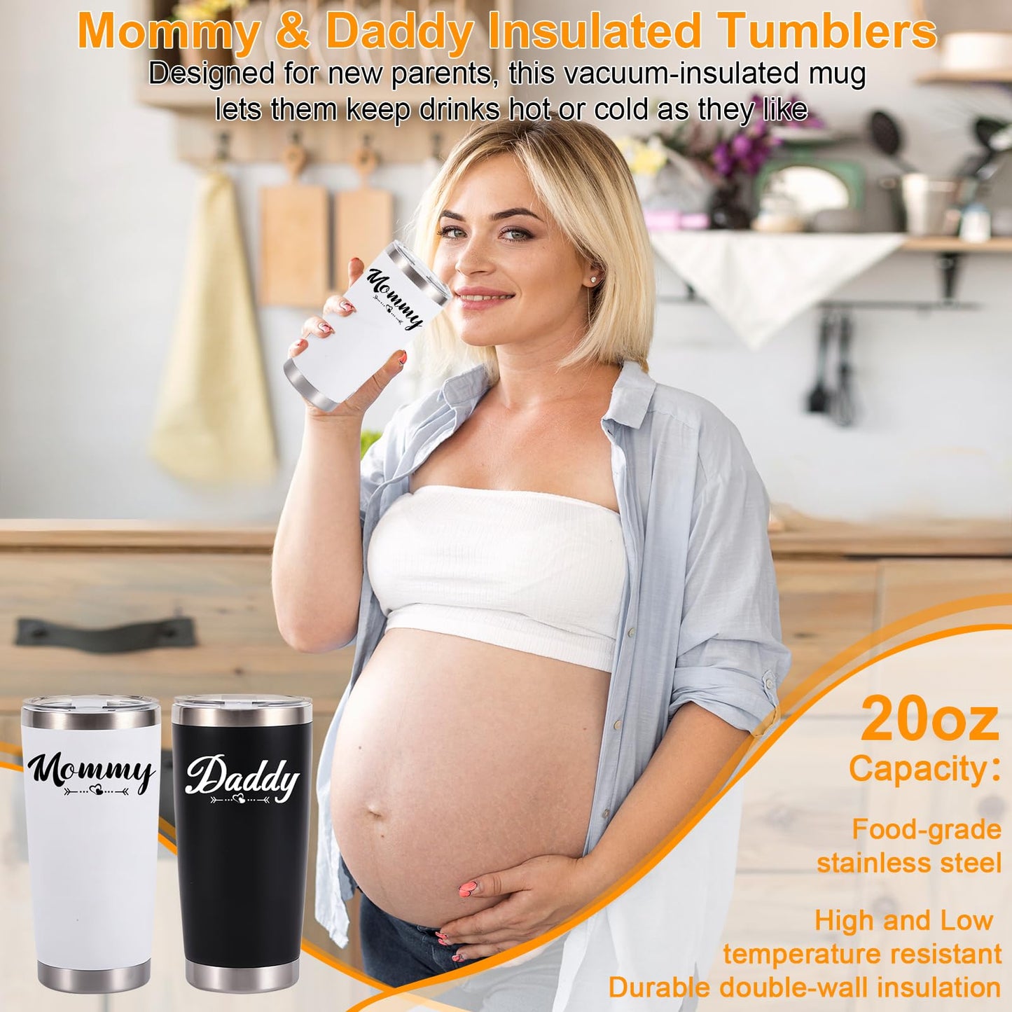 Regalos únicos para madres para mujeres, regalos únicos de baby shower para nuevos padres, regalos de revelación de género para madres por primera vez, esperando que los padres sean