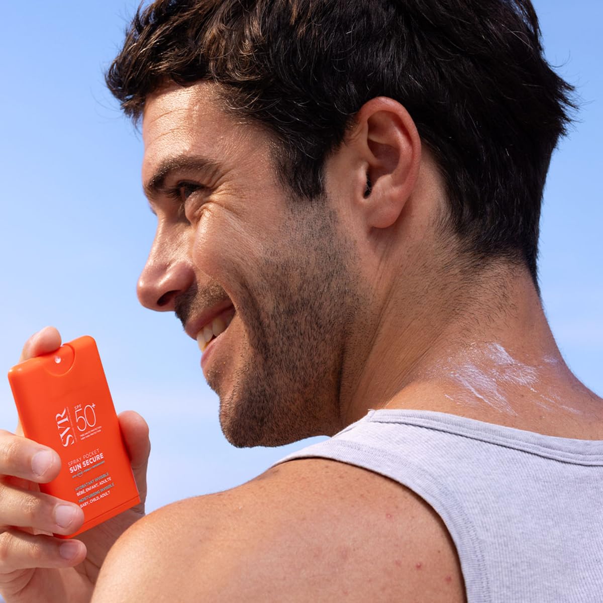 SVR Sun Secure Spray Pocket SPF50+ Protector Solar en Spray Facial y Corporal | Protección UVA, UVB, Luz Visible y Luz Azul | Con Niacinamida y Vitamina E | Formato de Bolsillo 20 ml