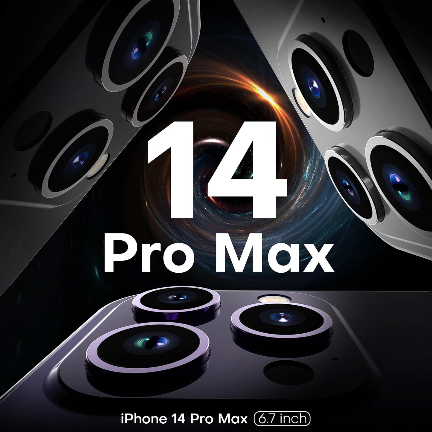 TAURI Funda Magnética para iPhone 14 Pro MAX 6.7" con Protector de Pantalla Vidrio Templado, Compatible con MagSafe, [No se Amarillea] Protección Según la Norma Militar Carcasa - Transparente