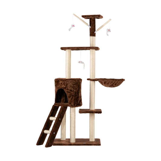 Fancy Pets Mueble/Rascador para Gato Tebas de 140 Centímetros de Altura