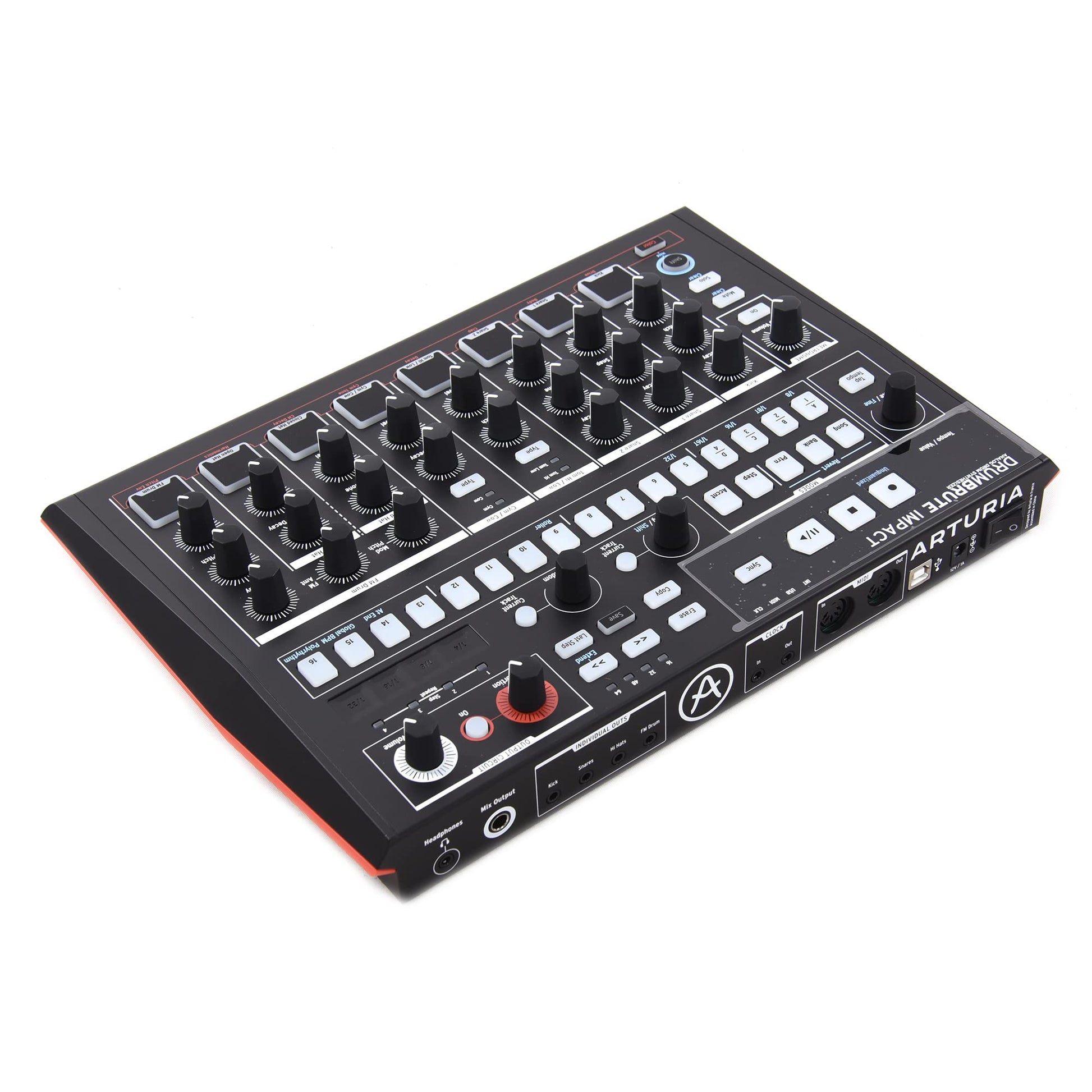 Arturia DrumBrute Impact Analog Drum Machine (negro)