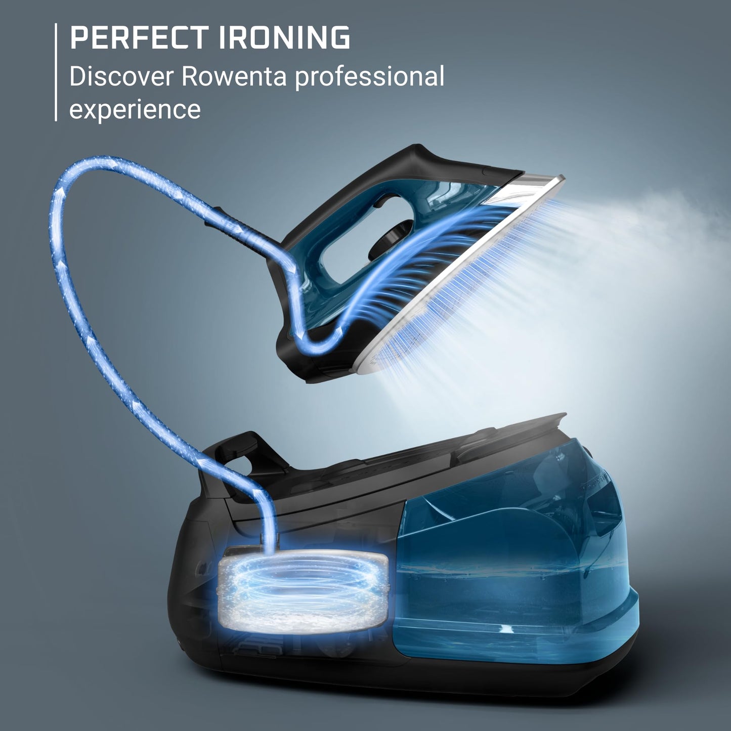 Plancha de Vapor Rowenta Perfect Steam Pro 1800 W con Suela MicroSteam400HD