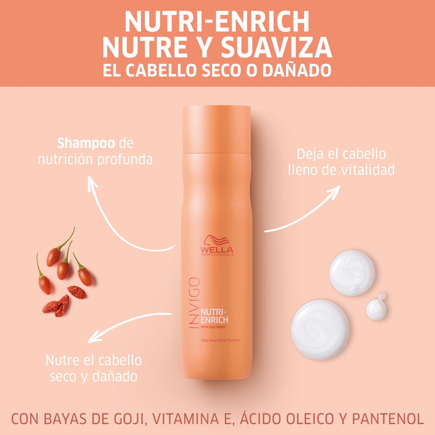 Shampoo Wella Professionals Invigo Nutri-Enrich Reparación Daño