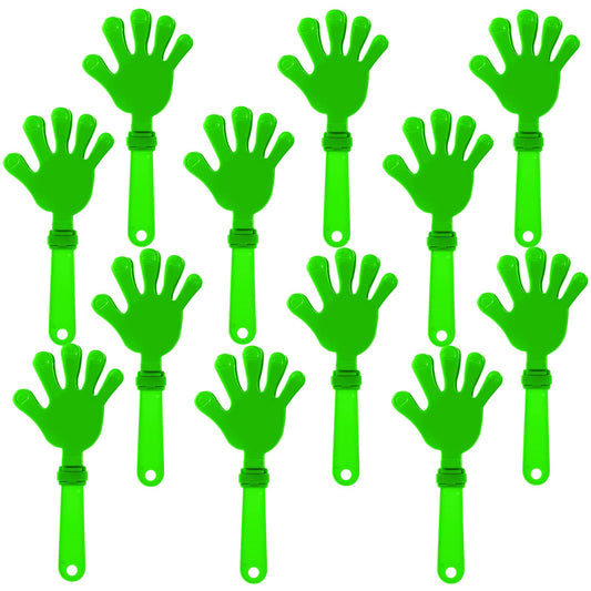 Pinzas de Mano de 7.5 Pulgadas en Verde Lima para Eventos Deportivos y Animación