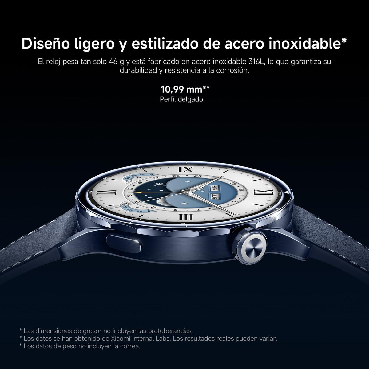 Reloj Xiaomi S5 46mm Plata con GPS y NFC