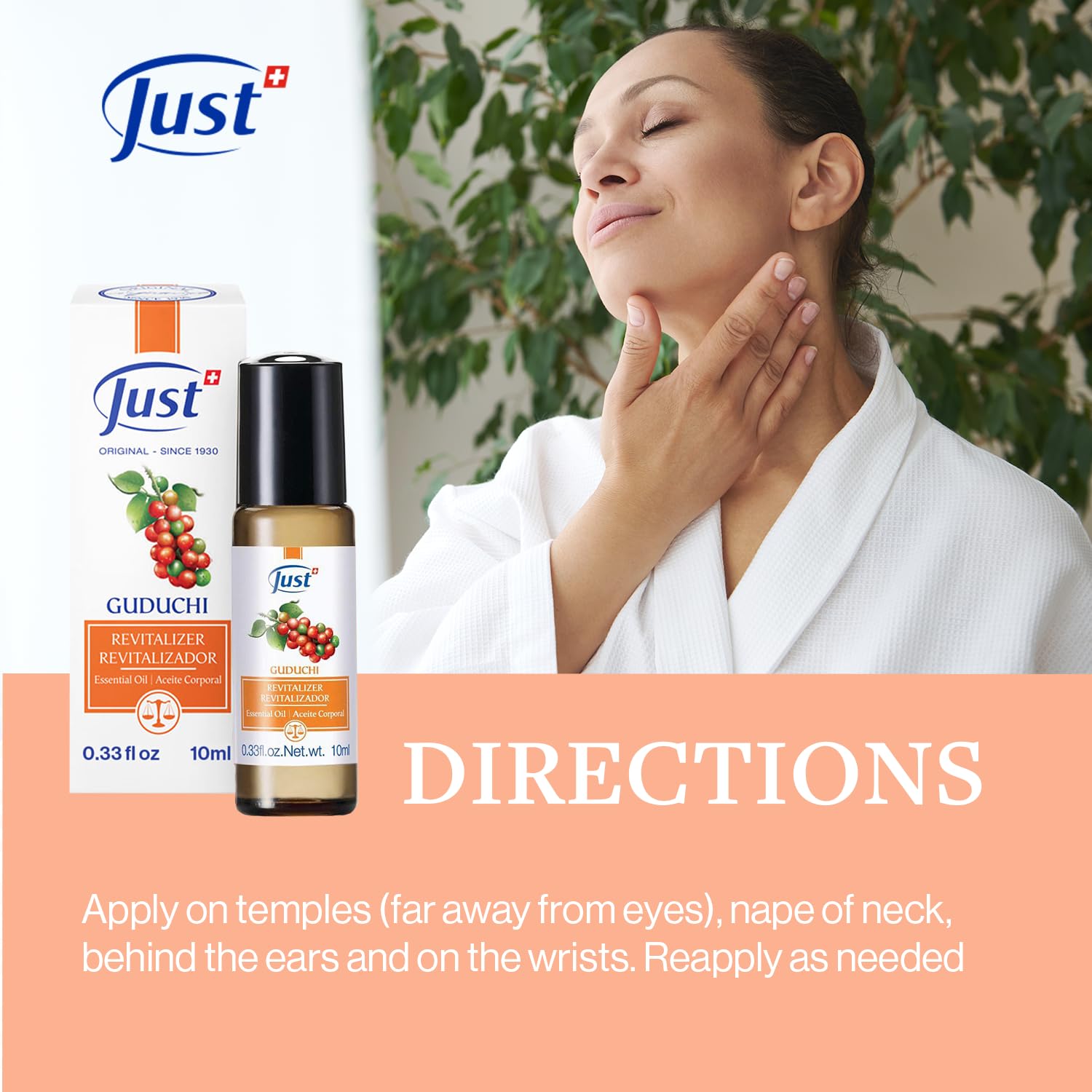 SwissJust Guduchi Revitalizer Roll-On Aceites esenciales de 5 ml por . Extracto de Guduchi, con aceite de limón, aceite de romero, alcanfor y aceite de lavanda te revitaliza y te ayuda a recuperar tu energía perdida