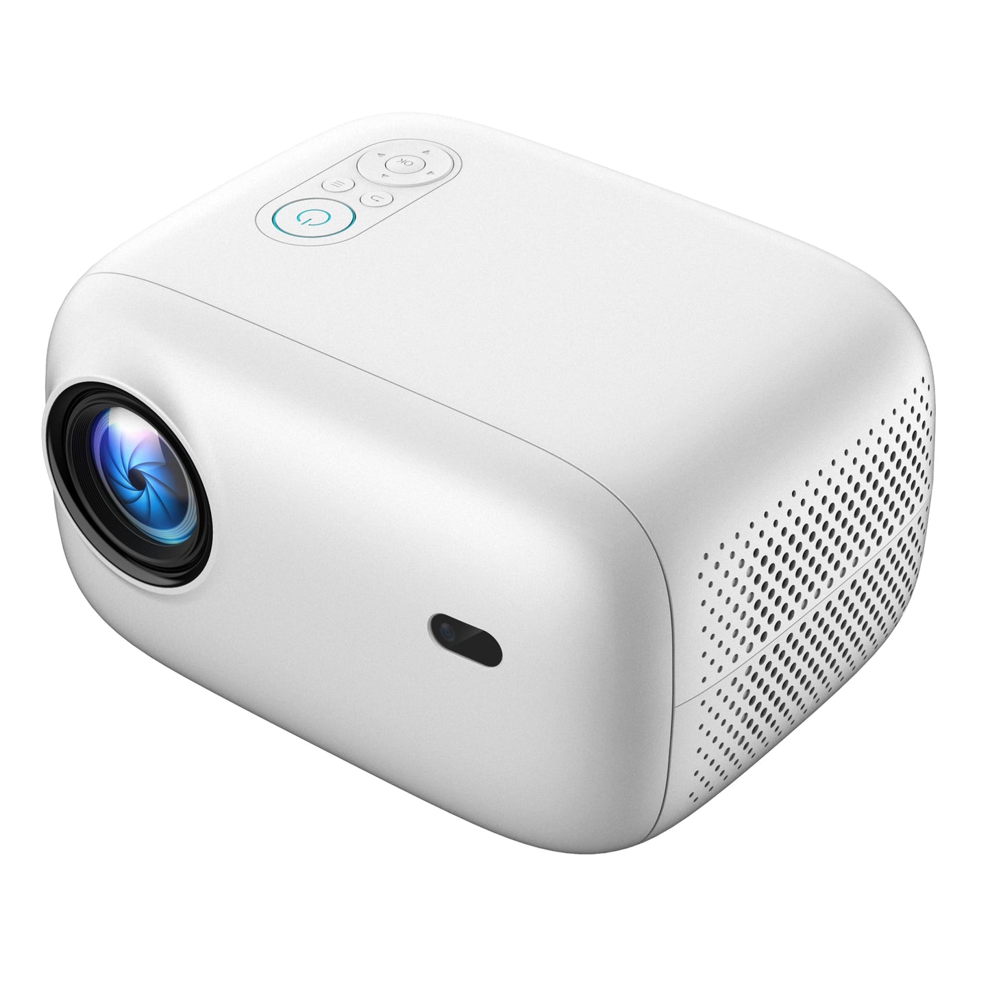Mini Proyector Portátil 4K Android 11.0 Blanco Enfoque y Corrección Automática Para Cine en Casa