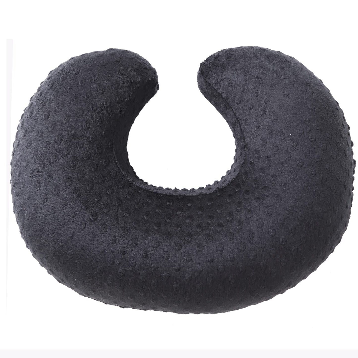 Funda de Almohada de Lactancia DONOMILO Negro con Puntos Súper Suave para Bebé y Niña